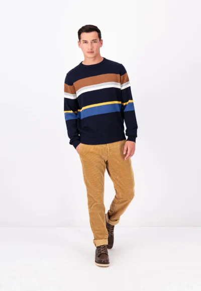 Fynch-Hatton Πουλόβερ Πλεκτό Ριγέ - Navy