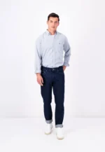 Fynch-Hatton Πουκάμισο Oxford Μονόχρωμο - Wave