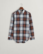 Gant Πουκάμισο “Large Checked Poplin Shirt” – Rich Brown