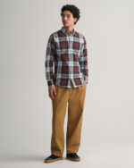 Gant Πουκάμισο “Large Checked Poplin Shirt” – Rich Brown