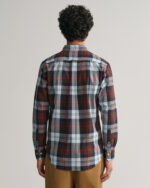 Gant Πουκάμισο “Large Checked Poplin Shirt” – Rich Brown