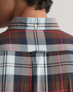 Gant Πουκάμισο “Large Checked Poplin Shirt” – Rich Brown
