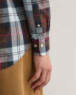 Gant Πουκάμισο “Large Checked Poplin Shirt” – Rich Brown