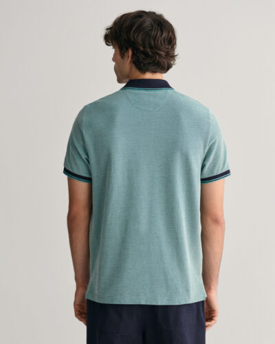 GANT Μπλούζα Polo "4-Color Oxford Piqué Polo Shirt" - Ocean Turquoise