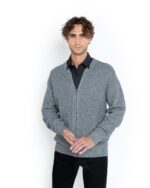 ΠΛΕΚΤΗ ΜΑΛΛΙΝΗ ΖΑΚΕΤΑ REGULAR FIT-GREY