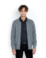 ΠΛΕΚΤΗ ΜΑΛΛΙΝΗ ΖΑΚΕΤΑ REGULAR FIT-GREY