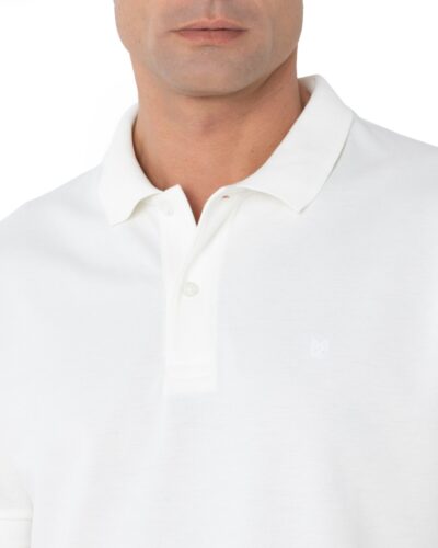 ΜΠΛΟΥΖΑ POLO PIQUE REGULAR FIT-ΛΕΥΚΟ