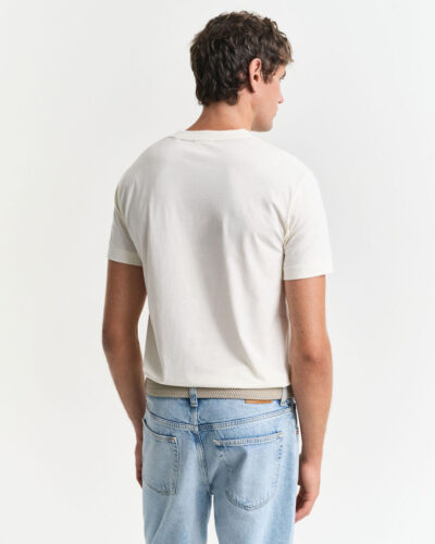 Gant T-shirt Εκρού