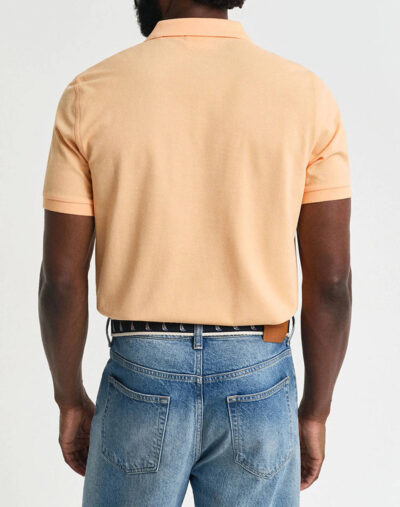 Gant Shield Polo Μπλούζα Κοντομάνικη-πορτοκαλι