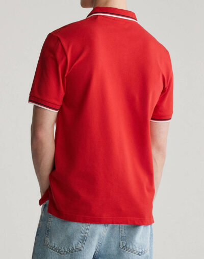 Gant Polo Μπλούζα Κοντομάνικη Firered-κοκκινο