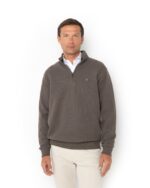 ΦΟΥΤΕΡ ΒΑΜΒΑΚΕΡΟ HALF ZIP REGULAR FIT-ELEPHANT