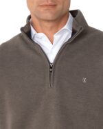 ΦΟΥΤΕΡ ΒΑΜΒΑΚΕΡΟ HALF ZIP REGULAR FIT-ELEPHANT