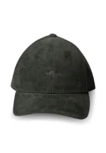 Καπέλο μπέιζμπολ από βαμβακερό κοτλέ με ρυθμιζόμενο λουράκι-σκουρο πρασινο
