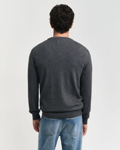 Πουλόβερ Μακρυμάνικο Dark Grey Melange-GANT