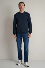 ΜΠΛΟΥΖΑ ΦΟΥΤΕΡ ΛΑΙΜΟΚΟΨΗ M/M-ΜΠΛΕ