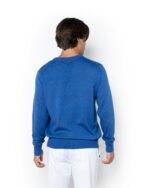 ΠΛΕΚΤΟ ΛΑΙΜΟΚΟΨΗ REGULAR FIT-ΜΠΛΕ ΡΟΥΑ