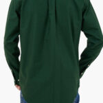 Gant Μακρυμάνικo Φανελένιο Πουκάμισο σε Κανονική Γραμμή-πρασινο