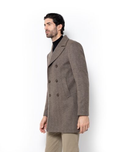 ΠΑΛΤΟ CUSTOM FIT-ΚΑΦΕ