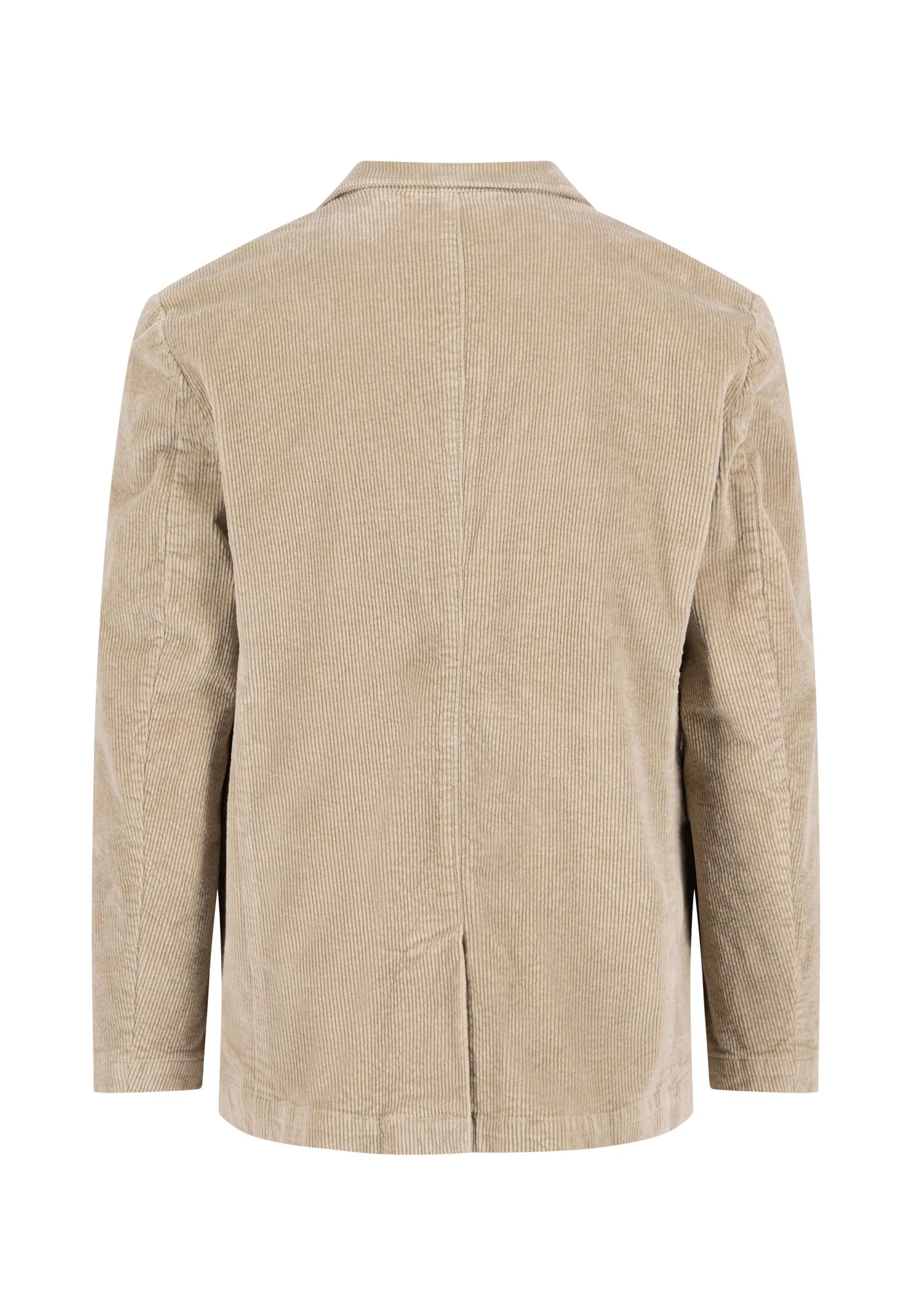 Μπουφάν από βαμβακερό κοτλέ με ελαστικές και μπαλωμένες τσέπες-μπεζ