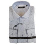 Guy LarocheΜακρυμάνικo Βαμβακερό Πουκάμισο σε Κανονική Γραμμή Σιέλ