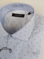 Guy LarocheΜακρυμάνικo Βαμβακερό Πουκάμισο σε Κανονική Γραμμή Σιέλ