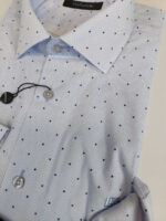 Guy LarocheΜακρυμάνικo Βαμβακερό Πουκάμισο σε Κανονική Γραμμή Σιέλ