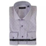 Guy LarocheΜακρυμάνικo Βαμβακερό Πουκάμισο σε Κανονική Γραμμή Λιλά