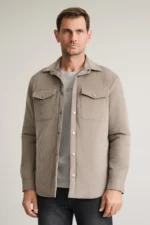 ΠΟΥΚΑΜΙΣΟ OVERSHIRT-ΜΠΕΖ