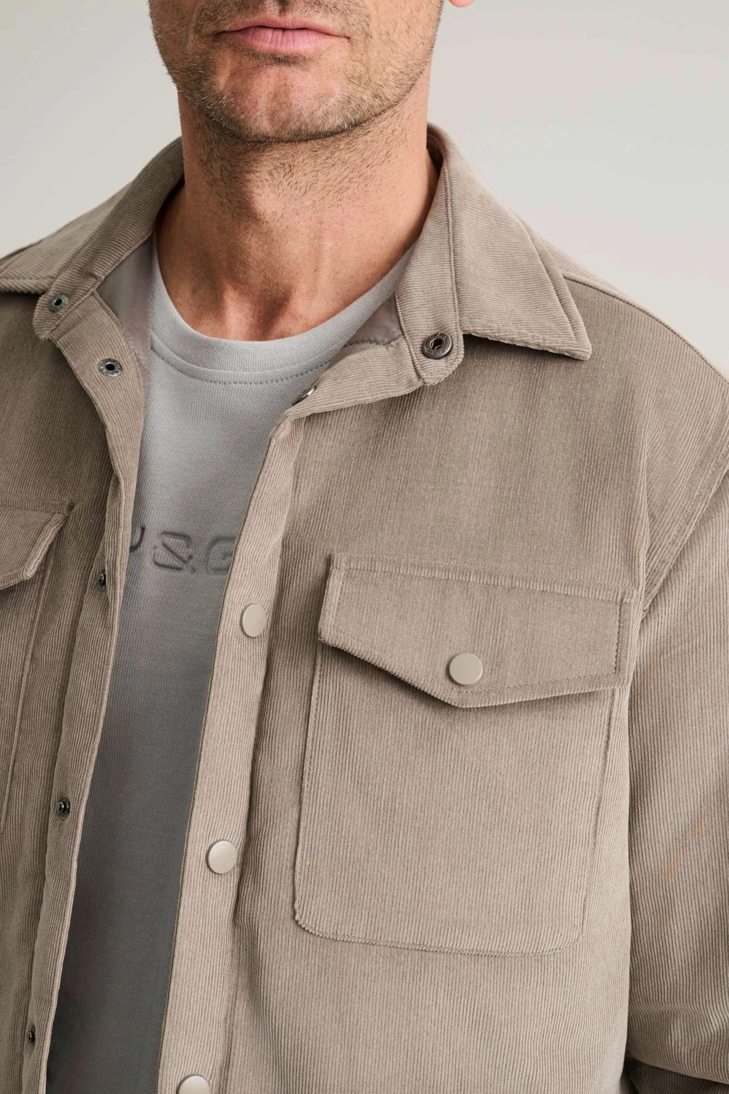 ΠΟΥΚΑΜΙΣΟ OVERSHIRT-ΜΠΕΖ