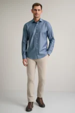 ΠΟΥΚΑΜΙΣΟ COMFORT FIT-ΜΠΛΕ ΤΗΣ ΑΕΡΟΠΟΡΙΑΣ