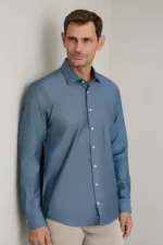 ΠΟΥΚΑΜΙΣΟ COMFORT FIT-ΜΠΛΕ ΤΗΣ ΑΕΡΟΠΟΡΙΑΣ