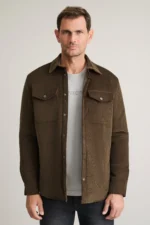 ΠΟΥΚΑΜΙΣΟ OVERSHIRT-ΚΑΦΕ