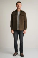 ΠΟΥΚΑΜΙΣΟ OVERSHIRT-ΚΑΦΕ