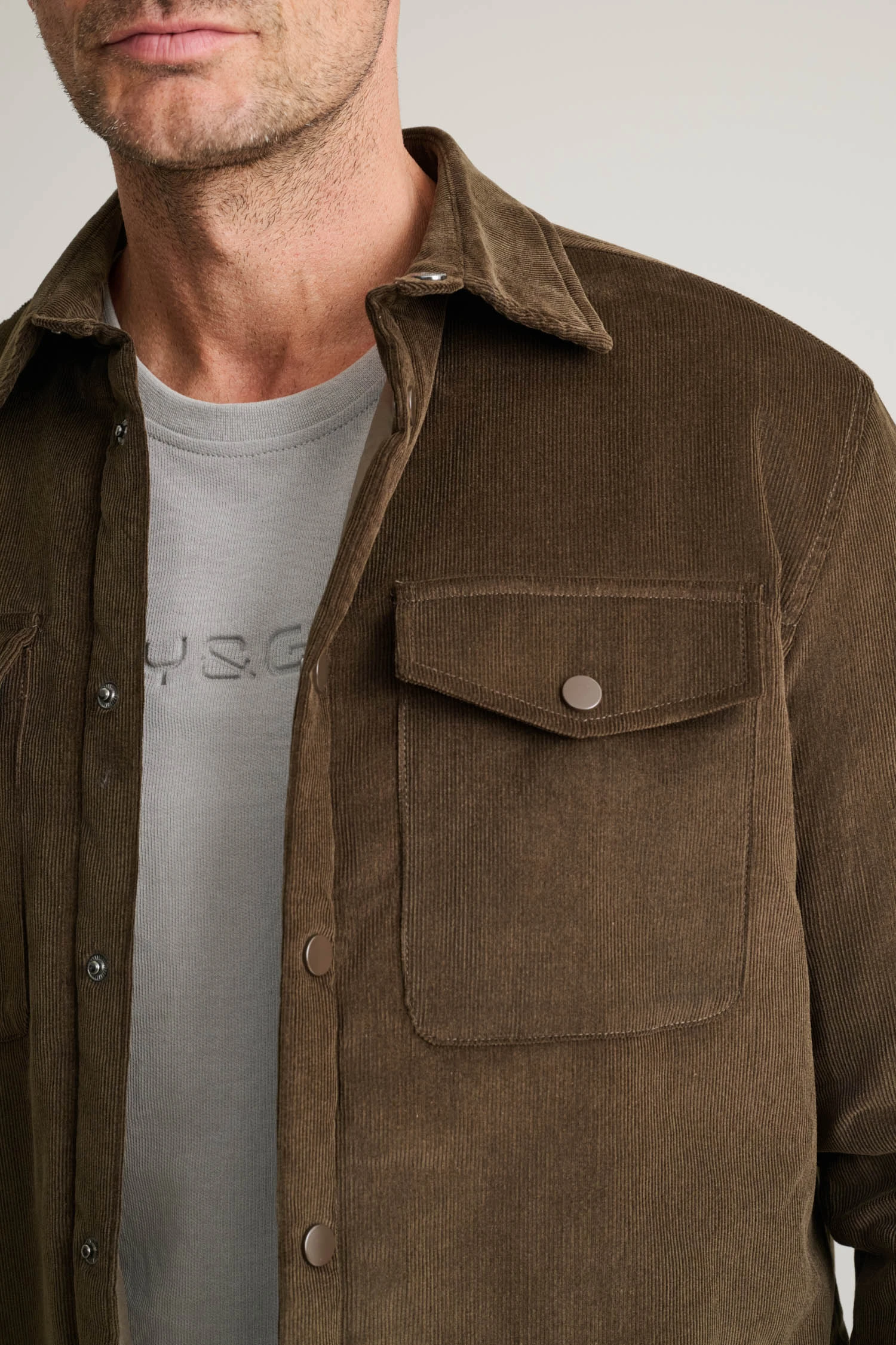 ΠΟΥΚΑΜΙΣΟ OVERSHIRT-ΚΑΦΕ