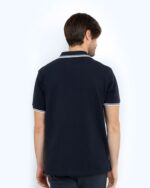 ΜΠΛΟΥΖΑ POLO PIQUE TWIN TIPPED REGULAR FIT-ΜΠΛΕ ΣΚΟΥΡΟ