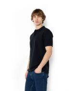 ΜΠΛΟΥΖΑ POLO PIQUE REGULAR FI-ΜΑΥΡΟ