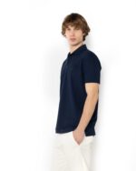 ΜΠΛΟΥΖΑ POLO PIQUE TECH REGULAR FIT-ΜΠΛΕ ΣΚΟΥΡΟ