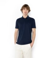 ΜΠΛΟΥΖΑ POLO PIQUE TECH REGULAR FIT-ΜΠΛΕ ΣΚΟΥΡΟ