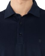 ΜΠΛΟΥΖΑ POLO PIQUE TECH REGULAR FIT-ΜΠΛΕ ΣΚΟΥΡΟ