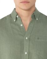 ΠΟΥΚΑΜΙΣΟ ΛΙΝΟ REGULAR FIT-ΠΡΑΣΙΝΟ