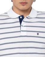 ΜΠΛΟΥΖΑ ACORN POLO PIQUE REGULAR FIT-ΑΣΠΡΟ-ΜΠΛΕ