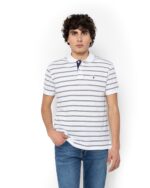 ΜΠΛΟΥΖΑ ACORN POLO PIQUE REGULAR FIT-ΑΣΠΡΟ-ΜΠΛΕ