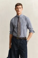 GANT ΠΟΥΚΑΜΙΣΟ ΑΝΔΡΙΚΟ ΒΑΜΒΑΚΕΡΟ ΜΙΚΡΟ ΚΑΡΟ BUTTON DOWN