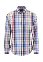 καρω πουκαμισο fynch-hatton -κοκκινο-ροζ-πρασινο