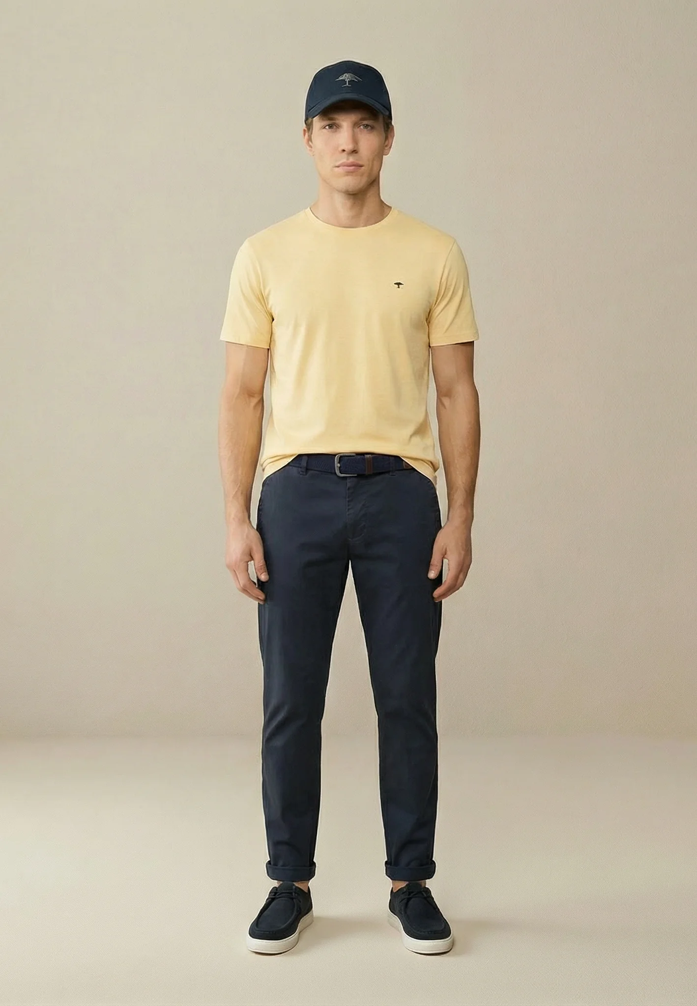 Βαμβακερό μπλουζάκι με στρογγυλή λαιμόκοψη-κιτρινο απαλο Βαμβακερό μπλουζάκι με στρογγυλή λαιμόκοψη-κιτρινο απαλο