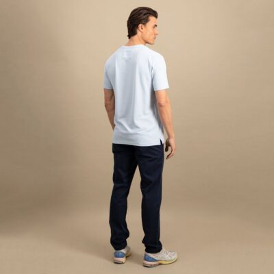 T-shirt Μπλούζα Πικέ Κανονική Γραμμή-γαλαζιο