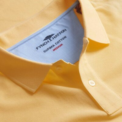 Polo Μπλούζα Πικέ Κανονική Γραμμή-κιτρινο