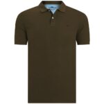 Polo Μπλούζα Πικέ Κανονική Γραμμή-καφε