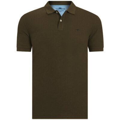 Polo Μπλούζα Πικέ Κανονική Γραμμή-καφε