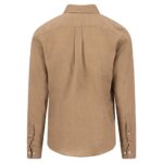 Πουκάμισο Λινό Κανονική Γραμμή-καφε